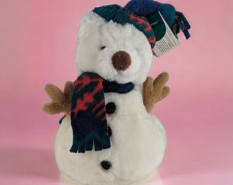 Vintage Russ Berrie "Snowbeary" Plush Snowman Bear