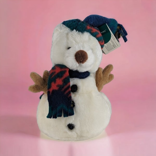 Vintage Russ Berrie "Snowbeary" Plush Snowman Bear