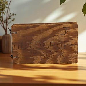 1948 High School Autograph Book: Vintage Wooden Cover Memory Book