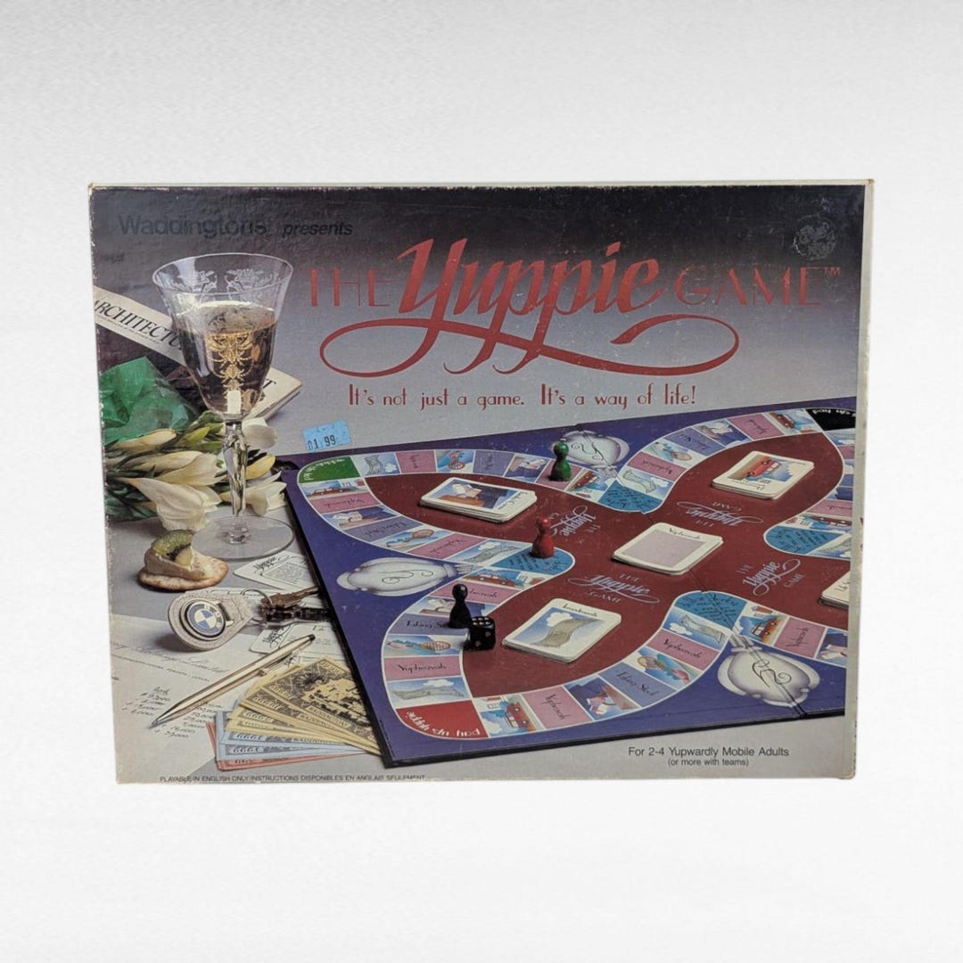 Vintage 1985 Waddingtons the Yuppie Game Complete Retro Board Game for ...