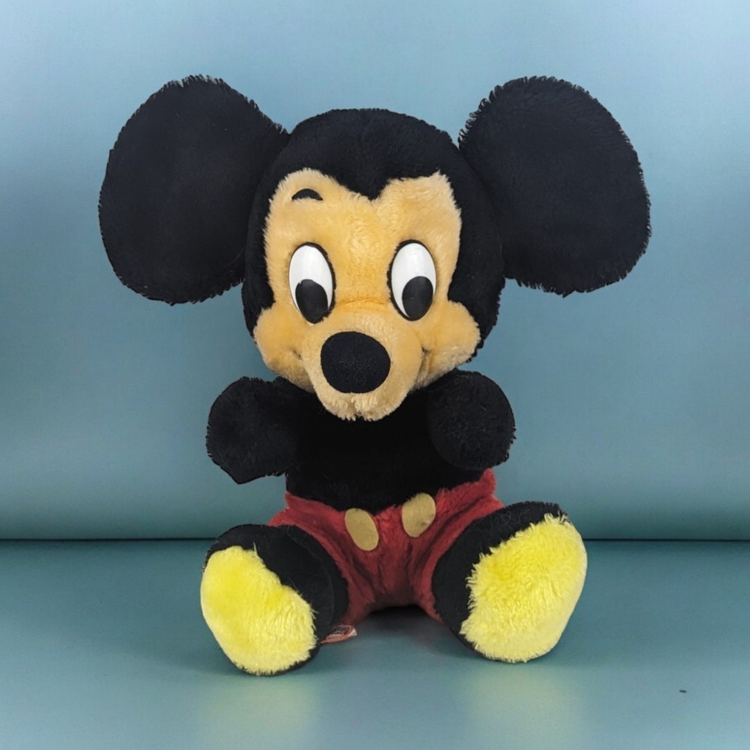 Vintage Plush Mickey Mouse Etsy