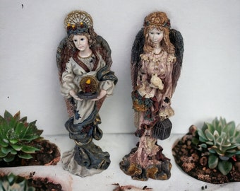 Pair of 1990s Boyds Bears Angel Figurines