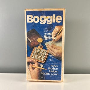 Vintage 1976 Boggle Game: Classic Parker Brothers Word Game