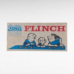 Juego de cartas Parker Brothers Flinch de 1963, juego de cartas vintage, juego familiar, juego de combinación, juego coleccionable, juego retro