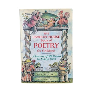 Rocznik 1983 The Random House Book of Poetry for Children, Prelutsky & Lobel Twarda oprawa z obwolutą, Klasyczna antologia wierszy dla dzieci
