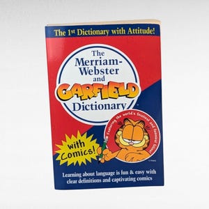 1999 Merriam-Webster Garfield Dictionary, Softcover, Children&#39;s Dictionary, Educational Book, Fun with Language, Gift for Students