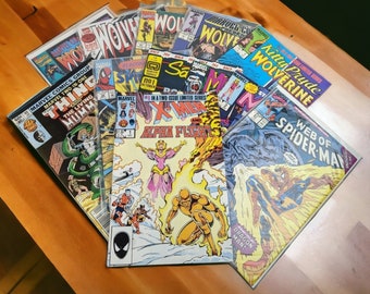 Set of 12 Vintage Comic Books featuring Kitty Pryde and Wolverine