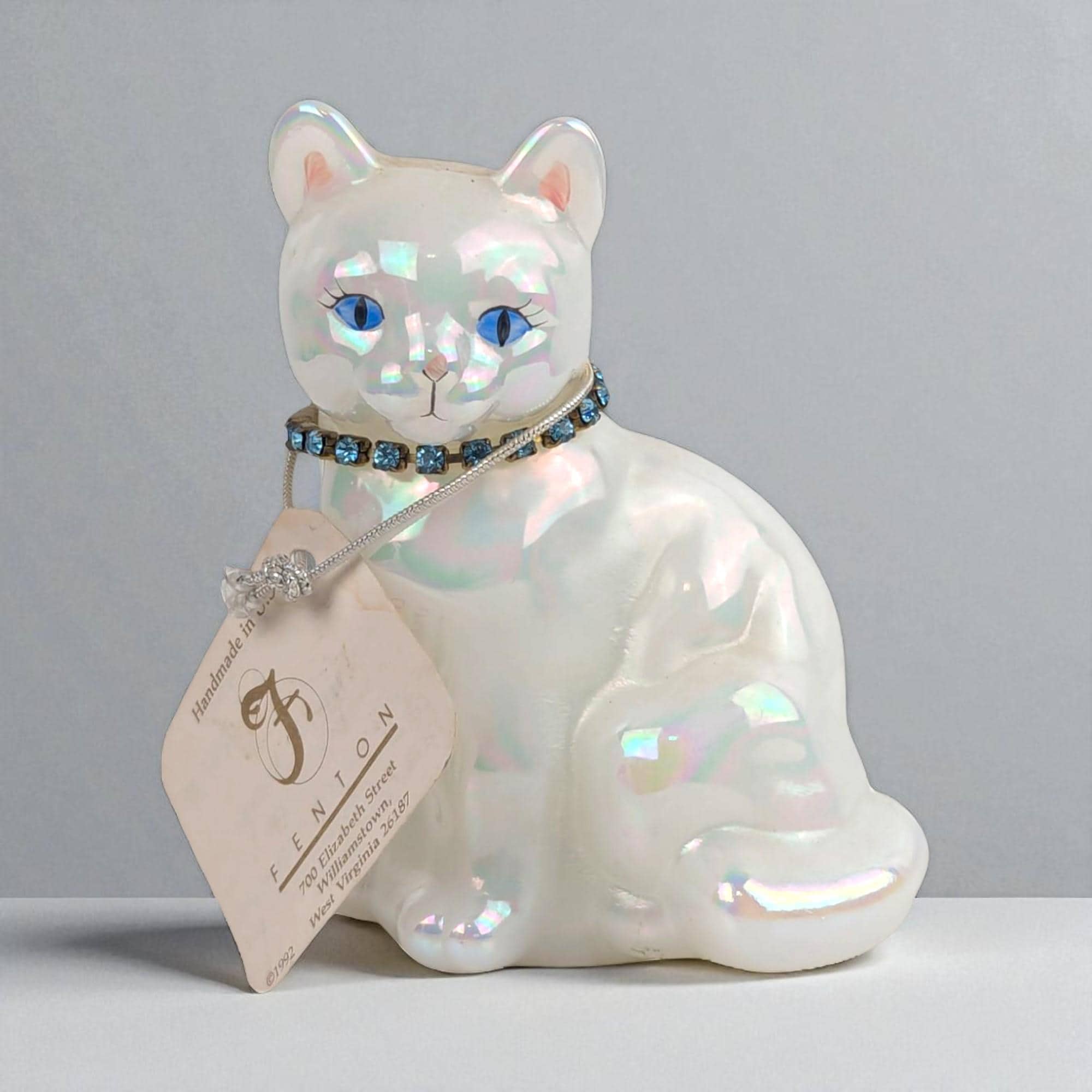 Fenton Glass Cat - Etsy