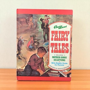 1974 Best Loved Fairy Tales Hardcover Book, Mother Goose Stories, Vintage Children&#39;s Literature, Gift for Kids, Bedtime Stories