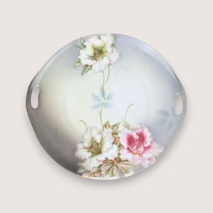 1900s PV Vessra Porcelain Handled Art Nouveau Style Dresser Plate