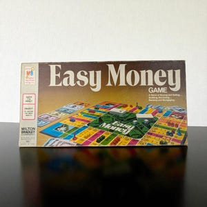 Vintage 1974 Easy Money Board Game - Complete Milton Bradley Family Game Night