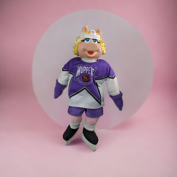 Vintage Miss Piggy NHL Hockey Plush Toy