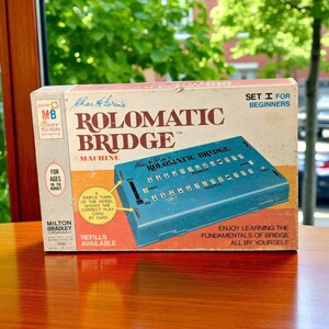 Vintage 1960s MB Chas Goren&#39;s Rolomatic Bridge Machine, Beginner Bridge Learning Tool, Classic Board Game, Gift for Bridge Enthusiasts