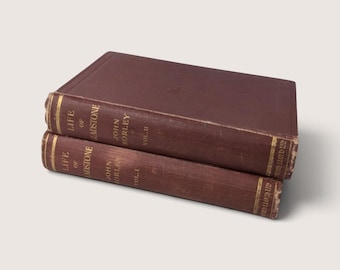 Antique Biography Books - 1908 John Morley Life of Gladstone Set - 2 Volumes