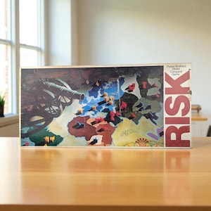 1975 Parker Brothers Risk Game, Vintage Board Game, Complete, Strategy Game, World Conquest Game, Collectible Board Game
