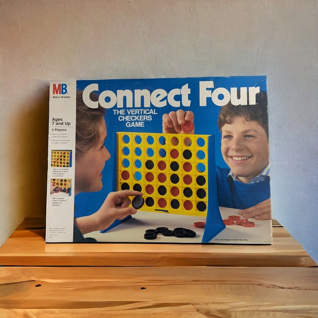 1986 Milton Bradley Connect Four Game, Complete Etsy