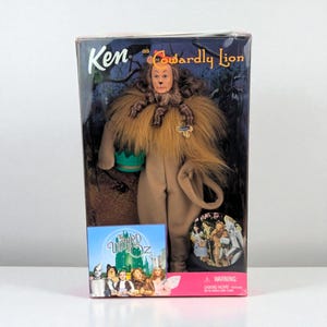 1999 Mattel Ken as Cowardly Lion Doll: Wizard of Oz Collectible, New in Box