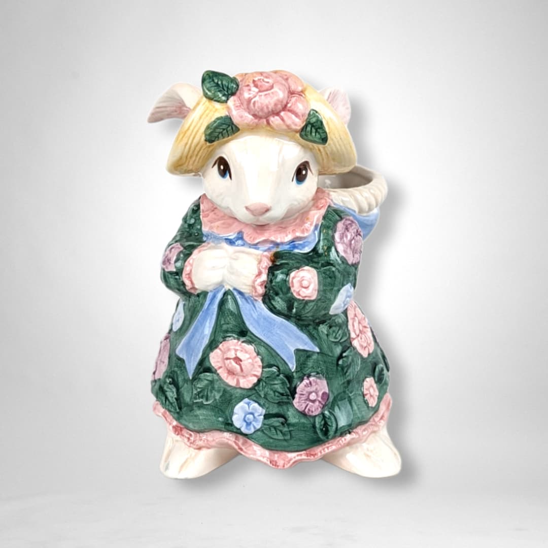 1991 Fitz and Floyd Bloomers Bunny Bud Vase Etsy