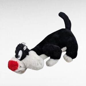 Vintage Looney Tunes Sylvester Plush | 1990s Warner Bros. | Cartoon Cat Plush | Stuffed Animal | Collectible Toy