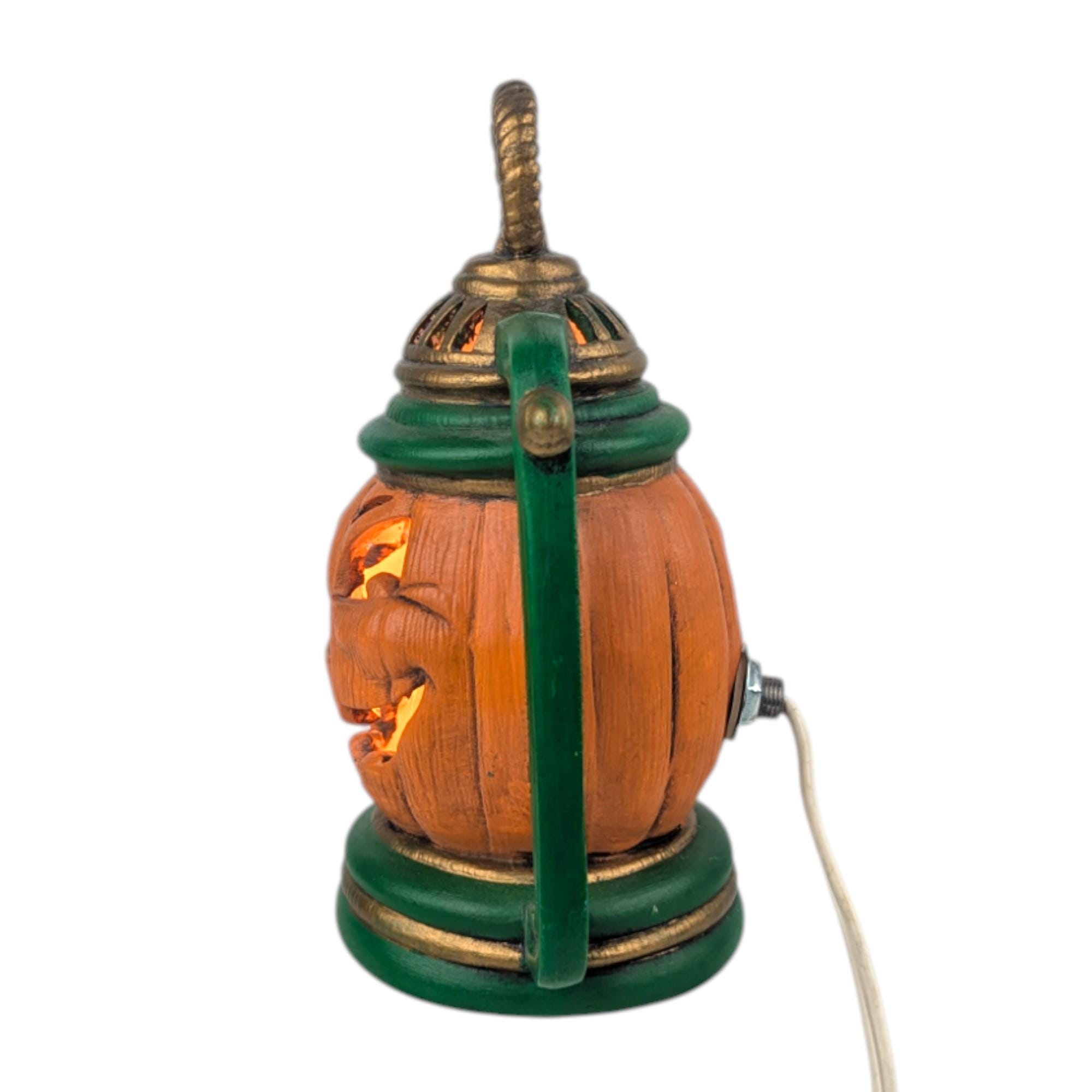 1990年代のヴィンテージジャック・オー・ランタン：陶器製カボチャの