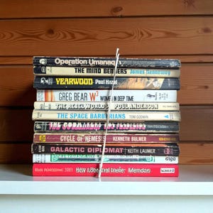 Vintage Sci-Fi Paperback Book Choice: Classic Pulp Collection