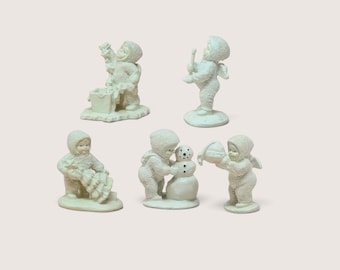 Department 56 Snowbabies Pewter Miniature Figurines Set with Boxes