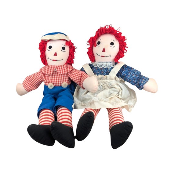 ラガディ　アン&アンディ　Raggedy Ann＆Andy エネスコ　10個 ラガディ アン&アンディ Raggedy Ann＆Andy エネスコ 10個 ラガディ