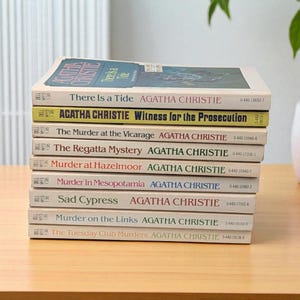 Vintage Agatha Christie Softcover Set: 9 Mystery Novels, Collectible Crime Fiction