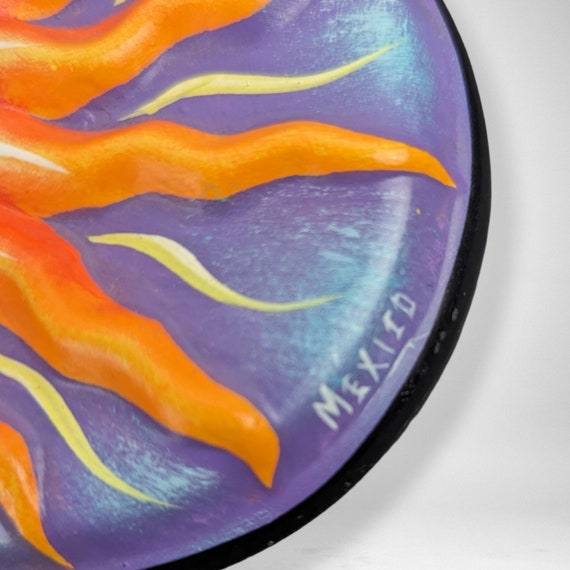 Hand Painted Sun and Moon Celestial Ceramic Box w… - image 7