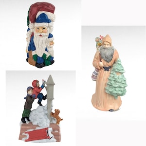 Vintage Christmas Music Box Lot: Santa, House of Lloyd, LTD Commodities