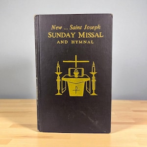 Vintage Saint-Joseph-zondagsmissaal 1968: gezangboek katholieke mis, Engelse liturgie