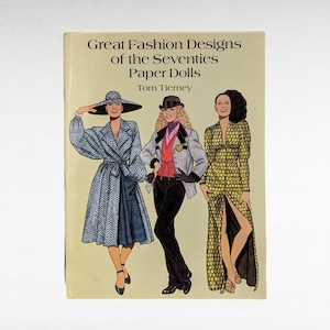 1995 Great Fashion Designs of the Seventies Paper Dolls, Tom Tierney, Complete Set, Vintage Paper Dolls, Gift for Collector
