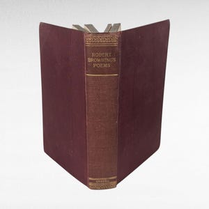 Antyk Robert Browning's Selected Poems, Książka w twardej oprawie, Zbiór poezji, Klasyczna literatura, Książka kolekcjonerska