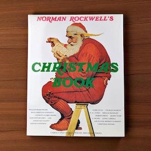 1993 Norman Rockwell&#39;s Christmas Book, Hardcover, Vintage Holiday Book, Gift for Art Lovers