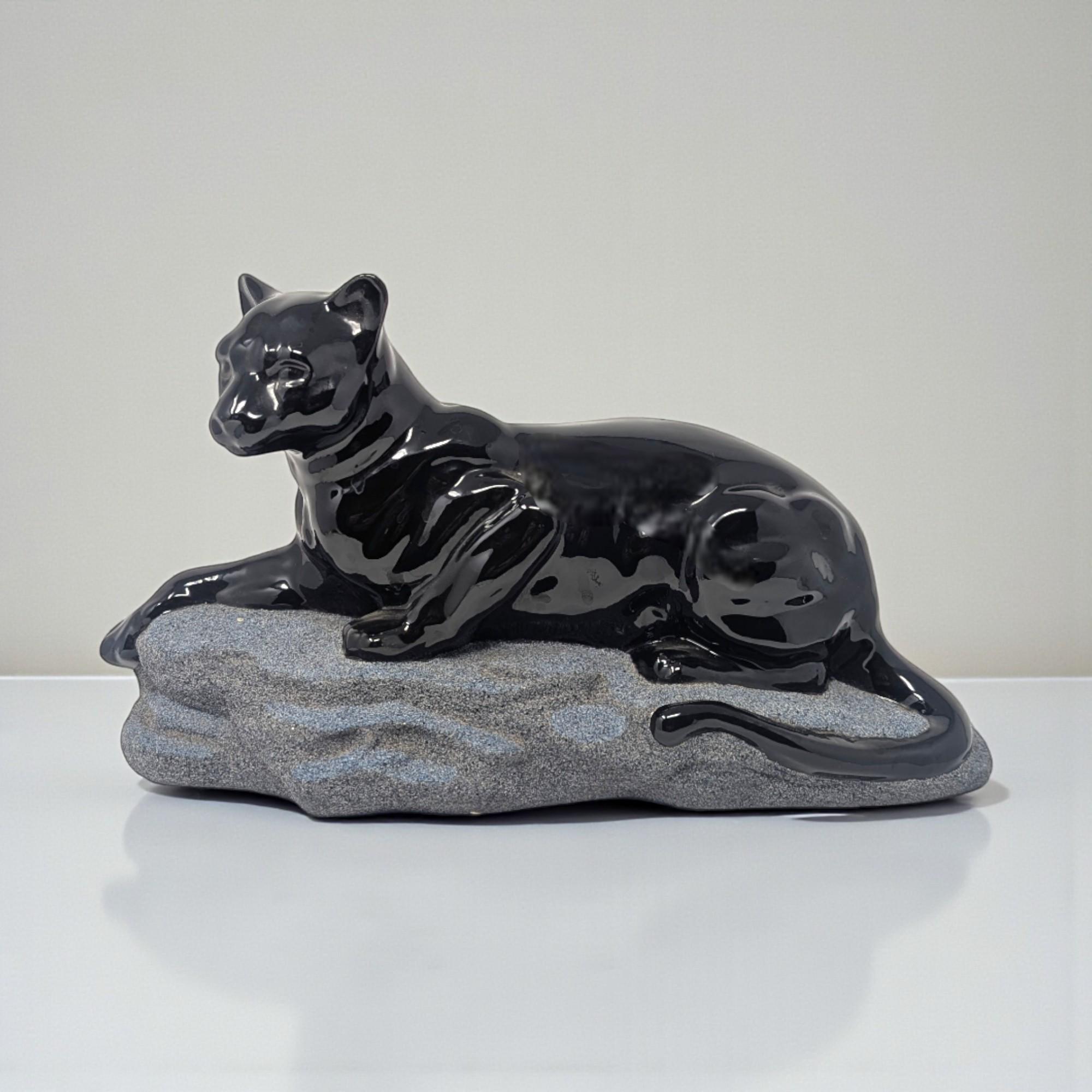 Vintage ceramic black panther - Etsy 日本