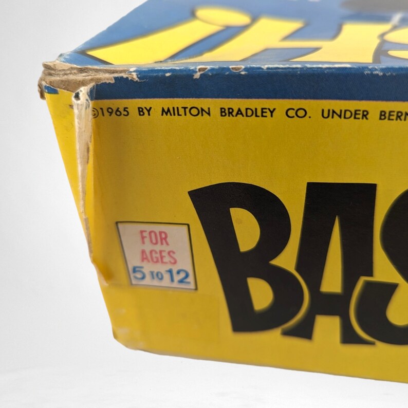 1965 Milton Bradley Bash Game Vintage Family Board Game Classic Retro