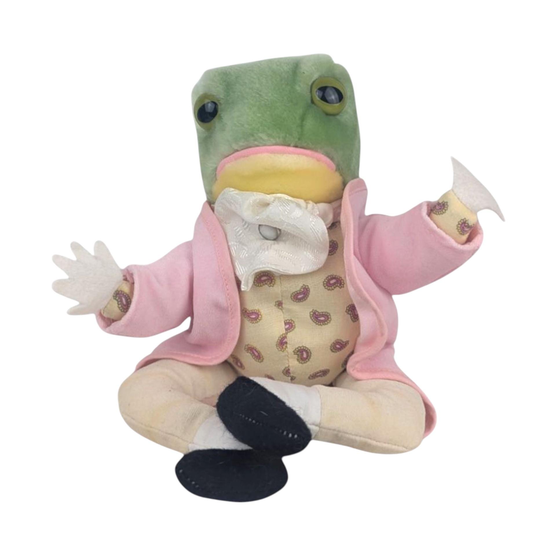 BEARDSLEY ピーター・ビアズリー 1995年製 英国製 人形フィギュア Vintage Beatrix Potter Mr Jeremy Fisher Frog Plush, 7 Inch Eden