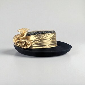 Gold Felt Kentucky Derby Hat - Etsy display picture 2