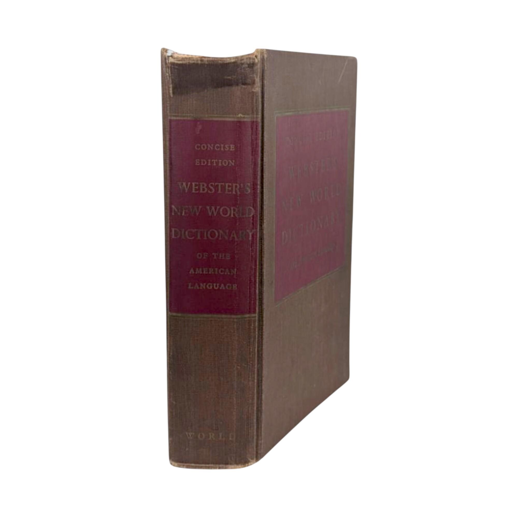 SALE【激レア書籍】WEBSTER'S DICTIONARY 1959 1959 Webster's Dictionary: Vintage Mid-century Hardcover Reference