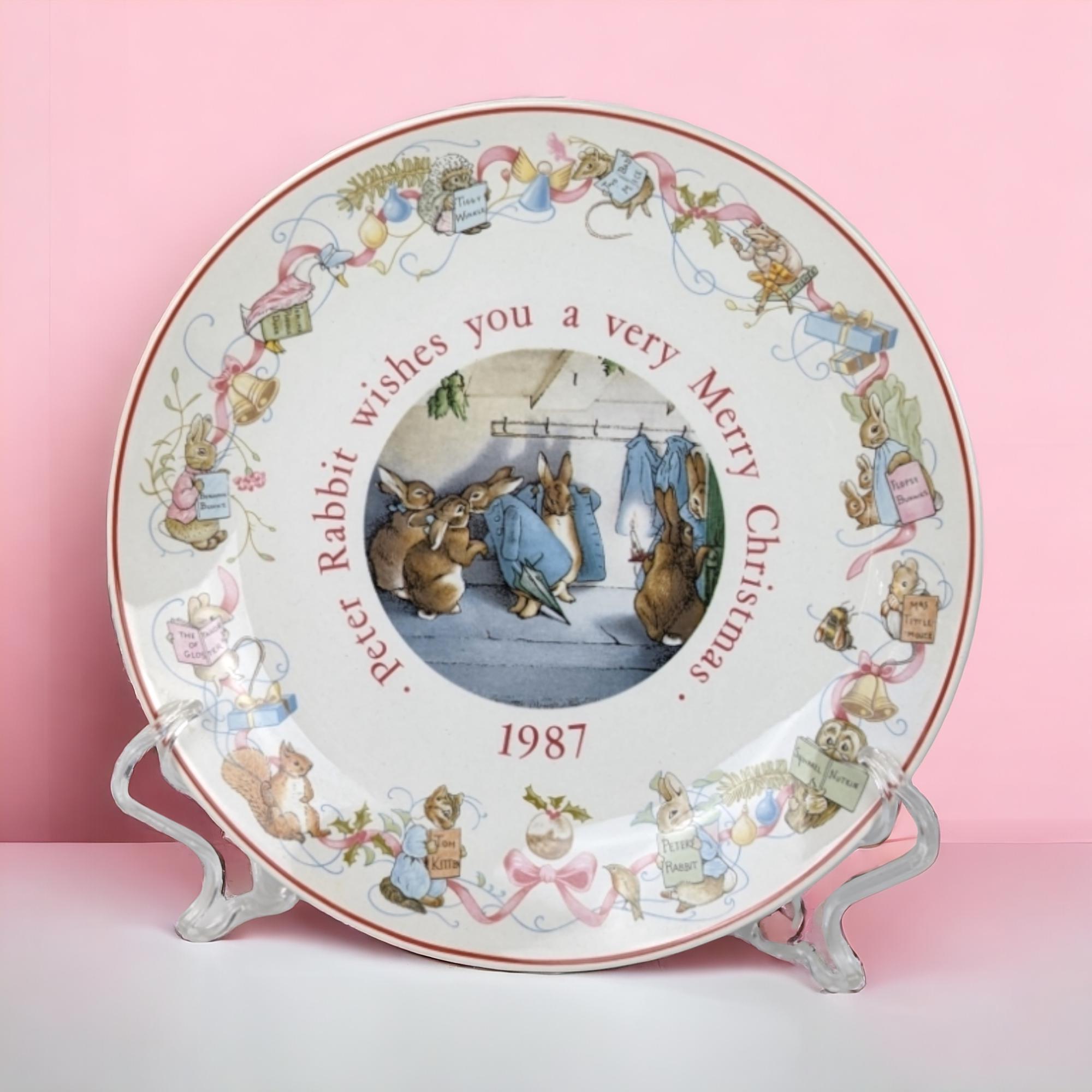 ウエッジウッド】ピーターラビット BIRTHDAY プレート 1986年 【公式通販】