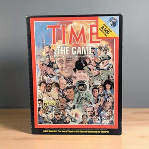 Vintage 1983 Time Magazine Trivia Board Game, Complete, Retro Game, Family Game Night, 80s Nostalgia, Gift for Trivia Buff