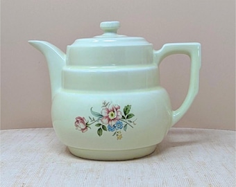1940s Hall China "Rambling Rose" Coffee Pot – Creamware Drip-O-lator Server