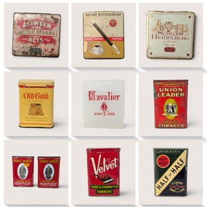blank tobacco tins Empty Pipe Tin - Rectangle Plain Black Tobacco Tin |