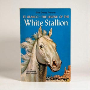 1961 Disneys White Stallion Buch: Vintage Kinderpferdegeschichte