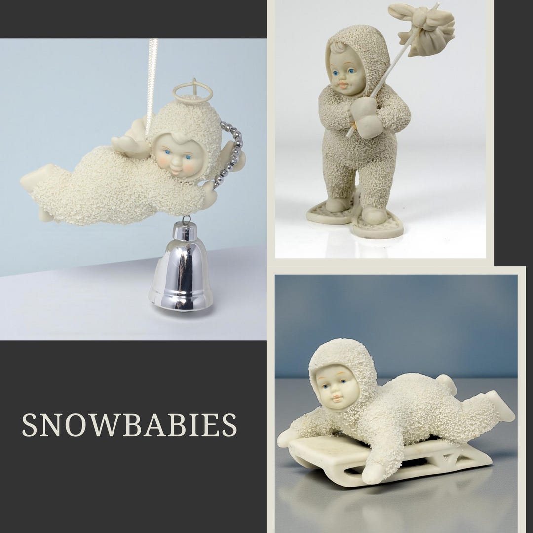 Vintage 1990s Dept 56 Snowbabies Figurines: YOUR CHOICE of