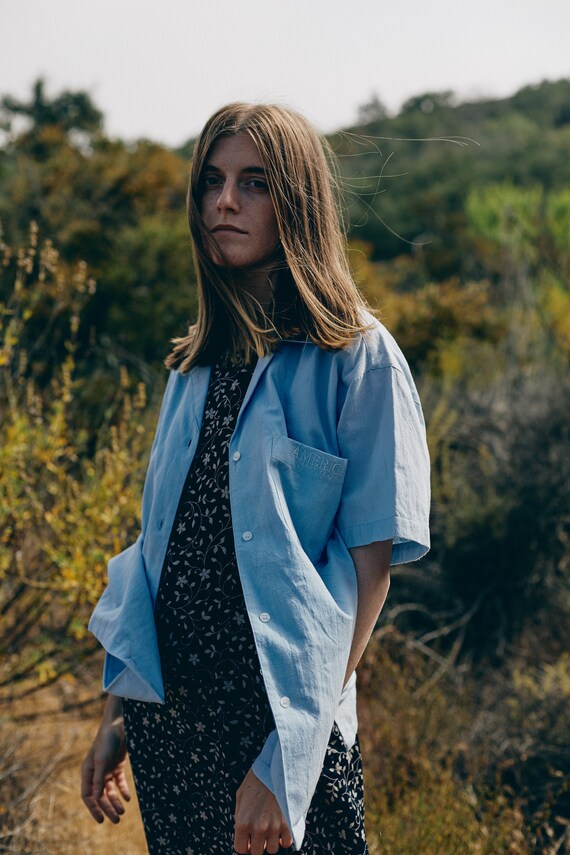 Oversized Button Down By Perry Ellis