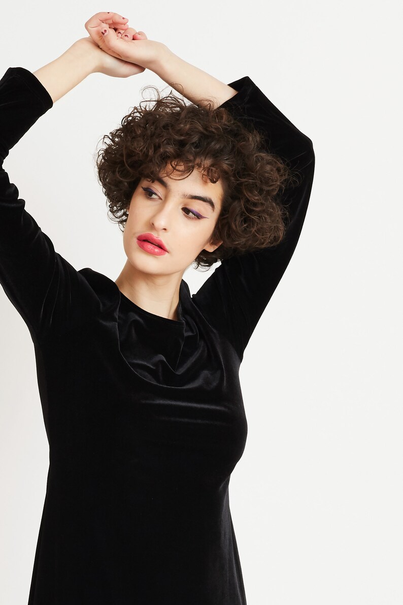 Clueless Velvet Mini Dress Etsy