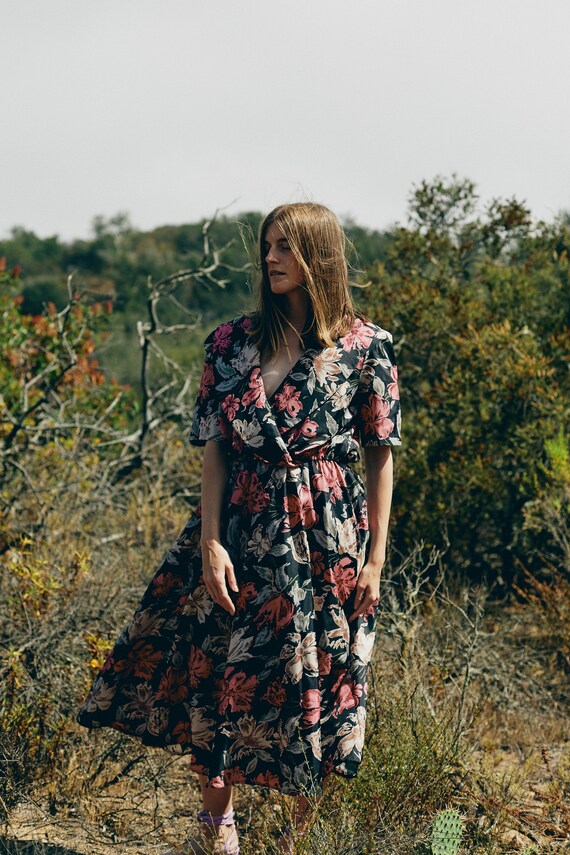 Floral Watercolor Dress - image 3