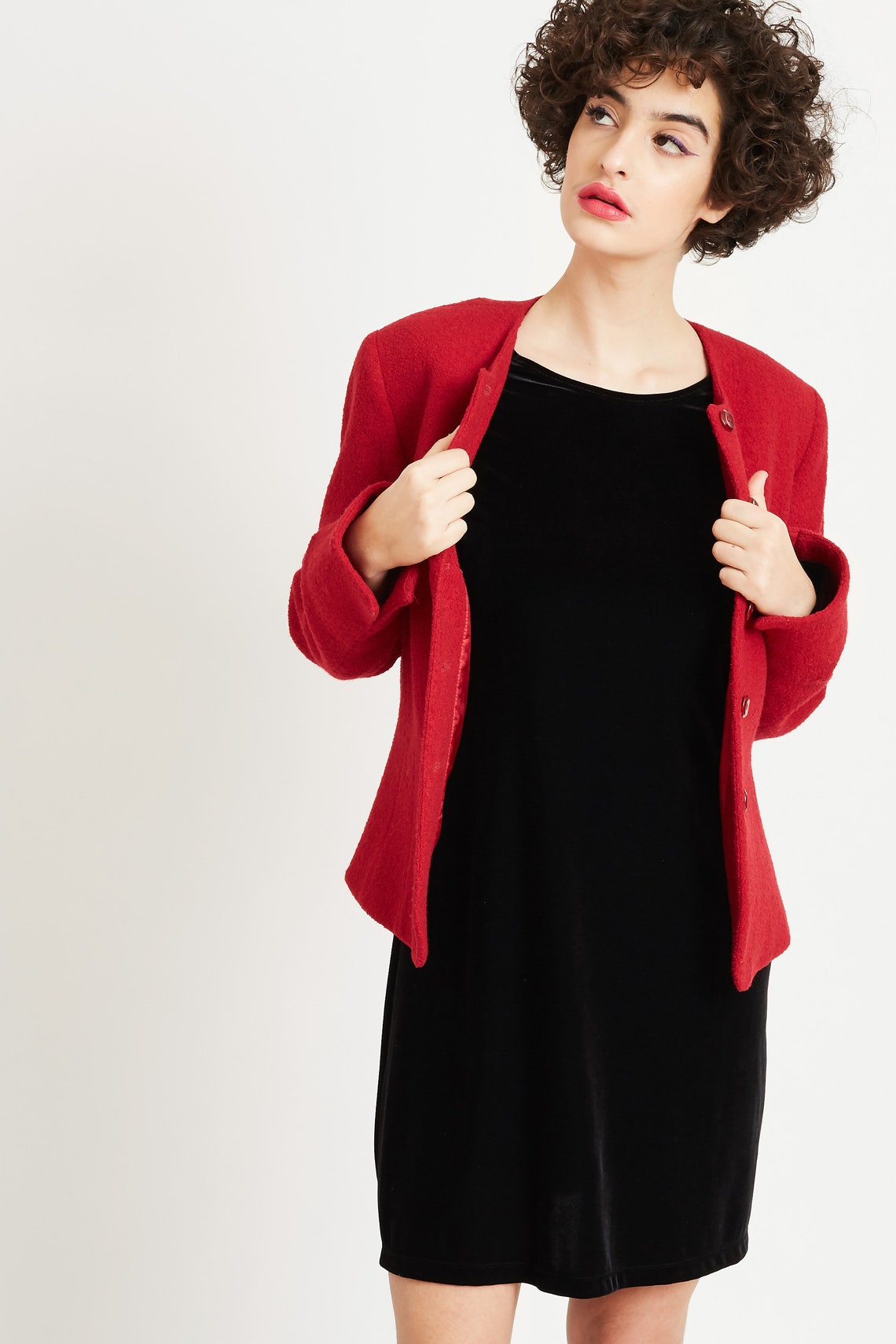 Clueless Velvet Mini Dress Etsy