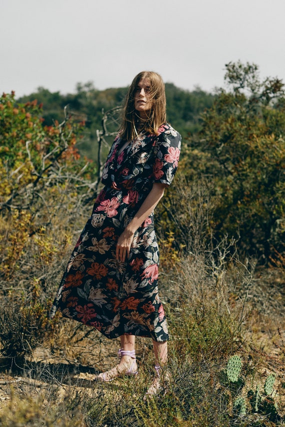 Floral Watercolor Dress - image 4